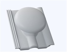 KMB BETA Elegant Taška betonová odvětrávací komplet Beta o 110 mm šedá